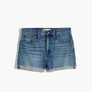 Madewell 23 High-Rise Denim Shorts in Malden Wash